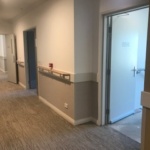 Hall in aged care apartment building