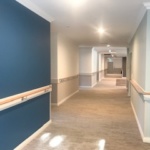 Hall in aged care building